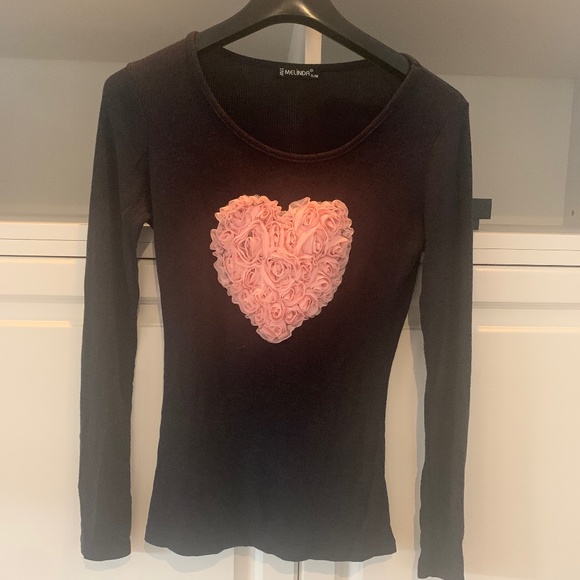 Blue and Pink Heart Shirt - Picture 1 of 2